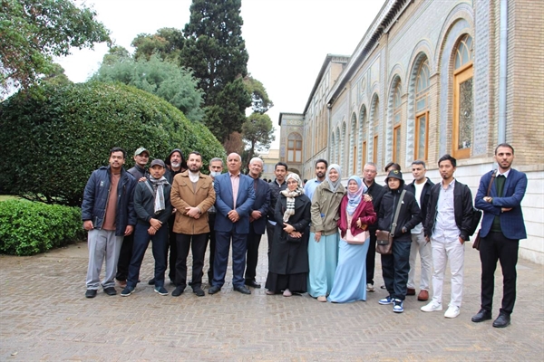 Artists from foreign countries visited the Kalameh Javidan (Everlasting Words) exhibition in Golestan Palace